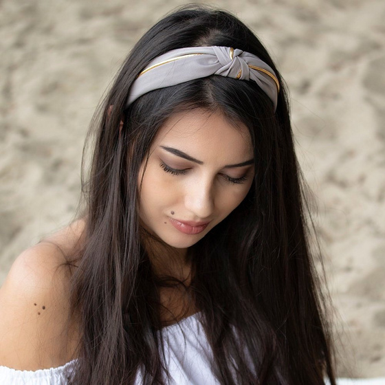 OPASKA DO WŁOSÓW sztywna węzeł turban PIN UP supeł