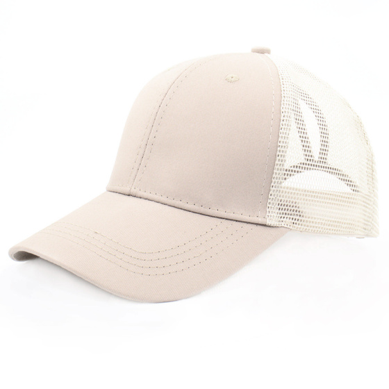 Czapka z daszkiem NA KUCYK bejsbolówka z siatką damska