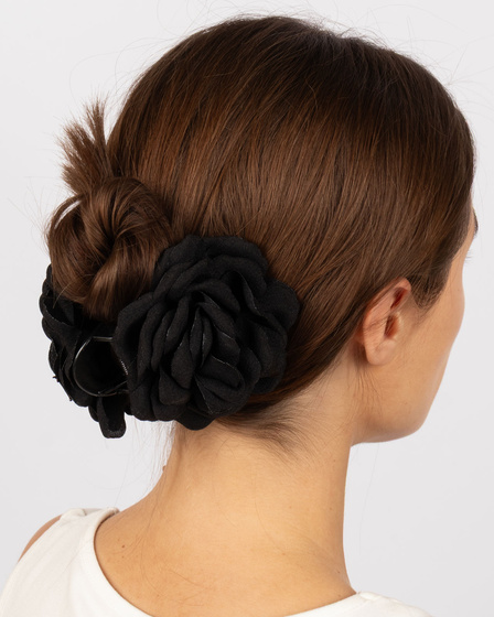 SPINKA ozdoba DO WŁOSÓW duża klamra KWIAT klasyczna elegancka