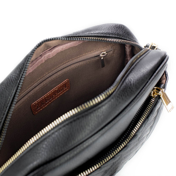 Alessio TOREBKA Damska PIKOWANA CROSSBODY na ramię PASEK QUILTED