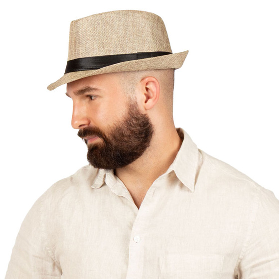 KAPELUSZ Alessio MĘSKI PLECIONY lato HAWANA letni PANAMA rozmiar 59-60