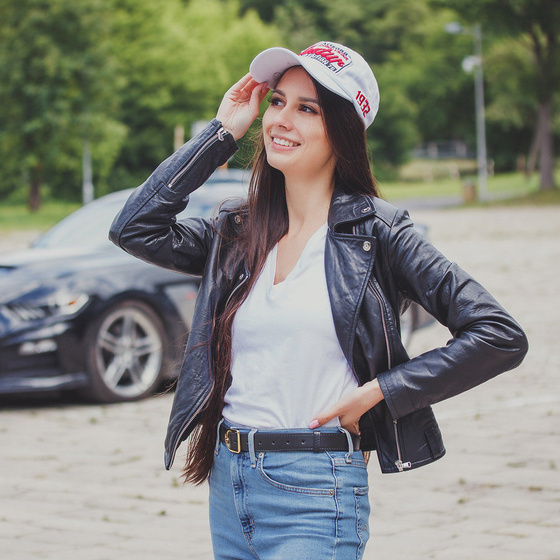 Czapka z daszkiem RETRO sportowa KASZKIETÓWKA bejsbolówka damska męska