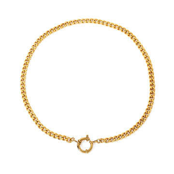 Naszyjnik damski STAL SZLACHETNA POZŁACANA