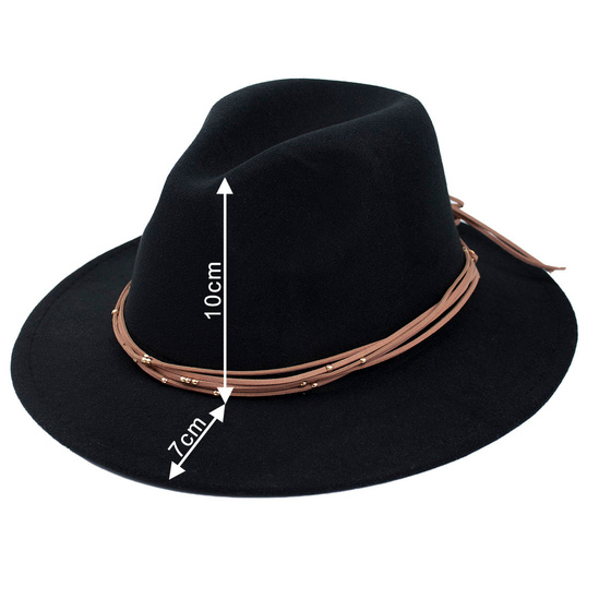 KAPELUSZ damski filcowy elegancki FILC boho PANAMA