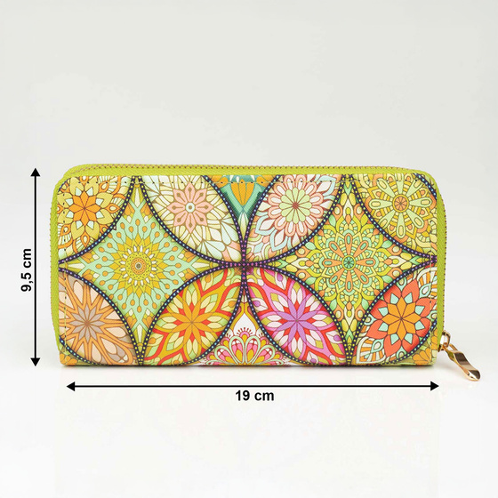 PORTFEL DAMSKI Alessio PORTMONETKA Miękki Styl Ludowy FOLK