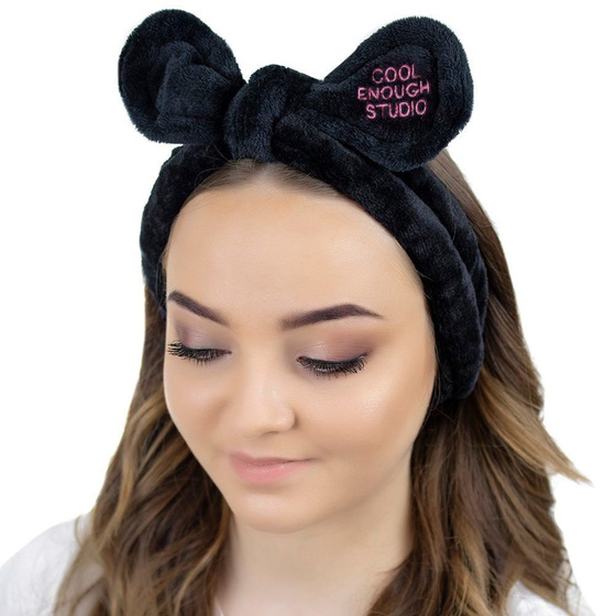 OPASKA do włosów KOSMETYCZNA do makijażu CZARNA