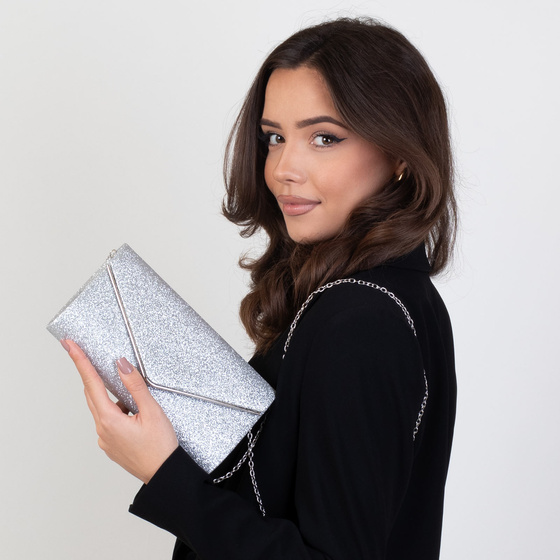 TOREBKA damska WIECZOROWA KOPERTÓWKA mała elegancka wizytowa BROKAT