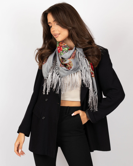 CHUSTA Ludowa Alessio GÓRALSKA Folk KWIATY DUŻA