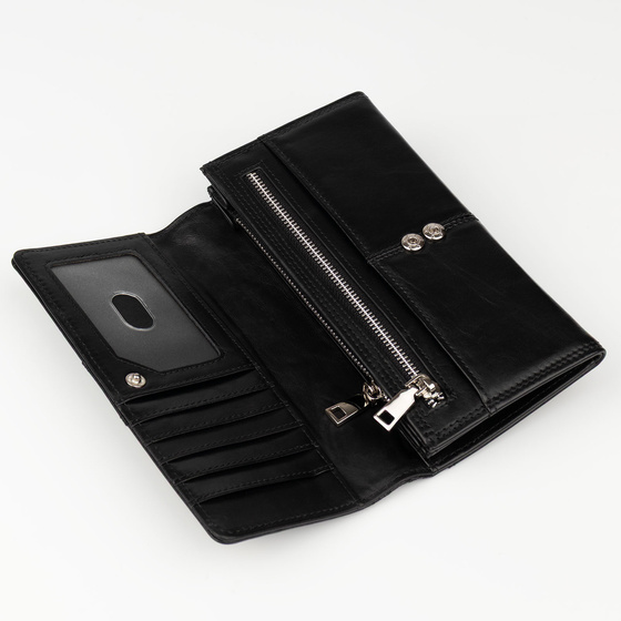 Alessio PORTFEL damski SKÓRA NATURALNA blokada RFID