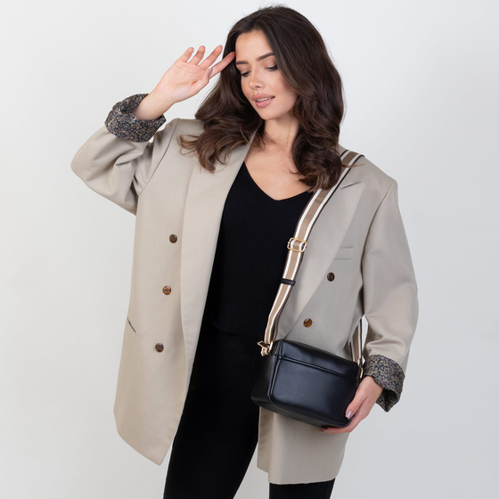 Alessio TOREBKA Damska CROSSBODY LISTONOSZKA KOPERTÓWKA na ramię PASEK