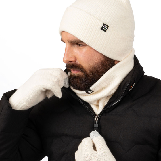 Alessio KOMPLET CZAPKA + KOMIN + RĘKAWICZKI DOTYKOWE ciepły POLAR ZIMOWY