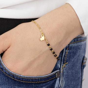 Bransoletka delikatna STAL SZLACHETNA POZŁACANA