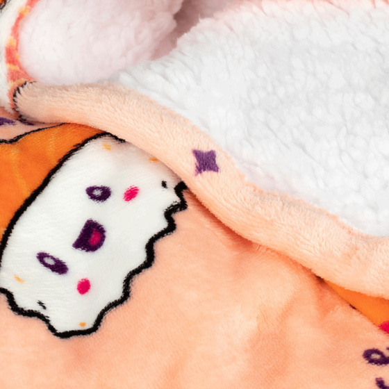 KOCOBLUZA KOC BLUZA CIEPŁA 2w1 GRUBA XXL FUTRZAK POLAR z kapturem OVERSIZE