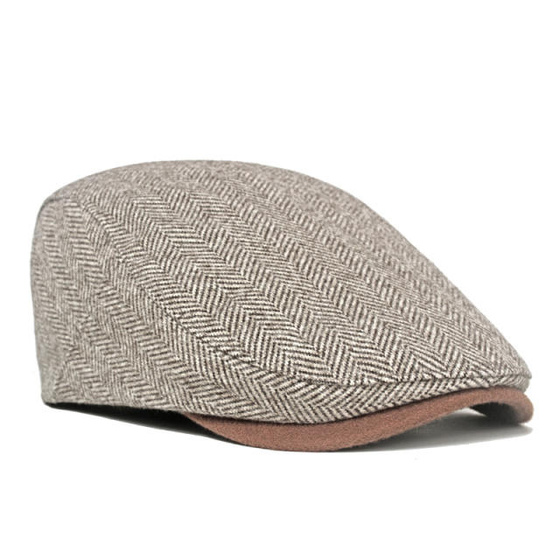 KASZKIET Męski Alessio Stylowy Elegancki FLAT CAP Jesień Zima Czapka RETRO
