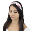 OPASKA DO WŁOSÓW biała NA GUMCE flaming TURBAN