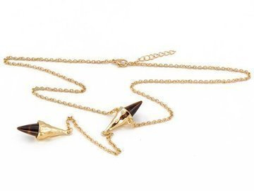 Naszyjnik szpic brązowy