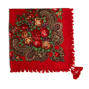 CHUSTA Ludowa Alessio GÓRALSKA Folk KWIATY DUŻA