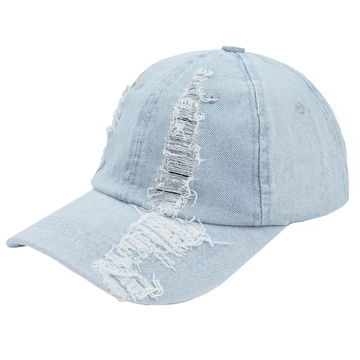 Czapka z DASZKIEM jeansowa VINTAGE kaszkietówka