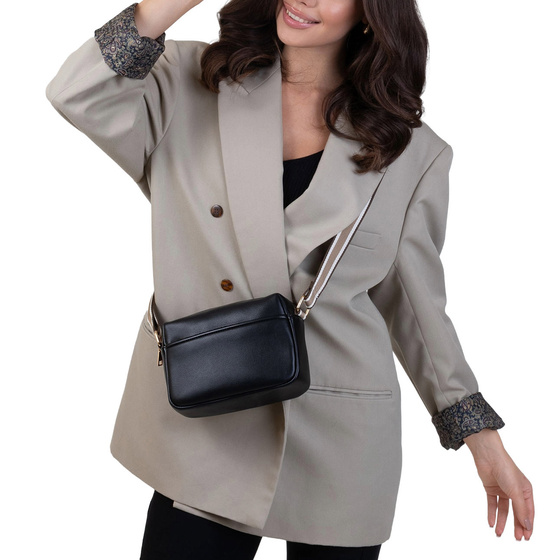 Alessio TOREBKA Damska CROSSBODY LISTONOSZKA KOPERTÓWKA na ramię PASEK