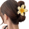 KLAMRA szczęka duża SPINKA do włosów KWIAT kwiatek HAWAJSKA KWIAT PLUMERII