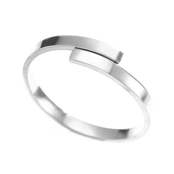 Pierścionek OBRĄCZKA srebrna STAL SZLACZETNA