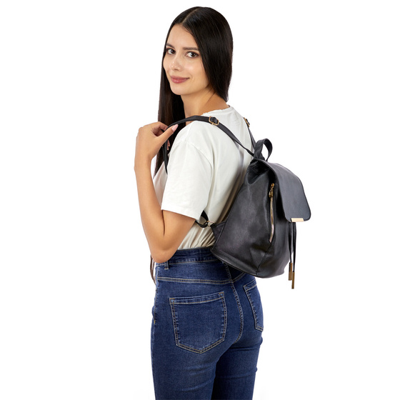 PLECAK damski worek MIEJSKI ELEGANCKI mały MŁODZIEŻOWY