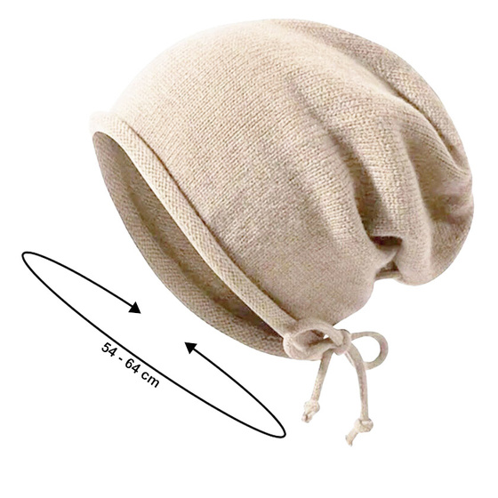 Czapka BEANIE smerfetka oversize damska MŁODZIEŻOWA ZIMOWA