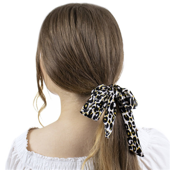 GUMKA DO WŁOSÓW apaszka SCRUNCHIES panterka FROTKA