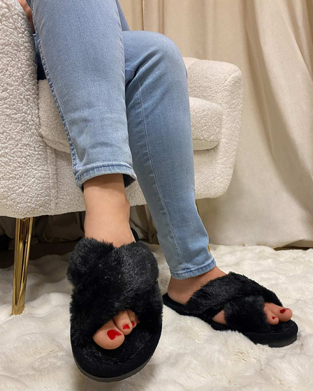 KAPCIE damskie Ciepłe PLUSZOWE CIAPY OCIEPLANE r. 36-37