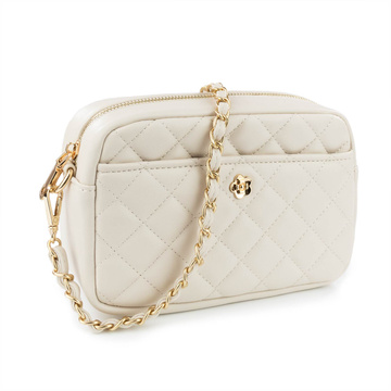 Alessio TOREBKA Damska CROSSBODY PIKOWANA na ramię łańcuszek QUILTED