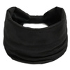 OPASKA DO WŁOSÓW GŁOWĘ USZY GŁADKA CZARNA na chłodne dni ELASTYCZNA SZEROKA