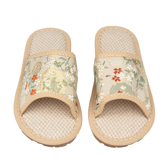 KAPCIE damskie Alessio domowe KWIATY Lekkie Miękkie FOLK r. 36-37