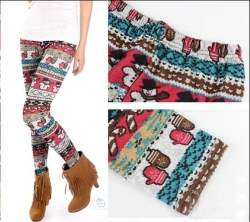LEGGINSY GETRY NORDIC SNOWMAN