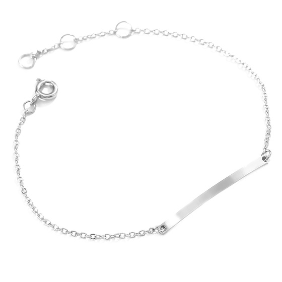 Bransoletka CELEBRYTKA blaszka STAL SZLACHETNA