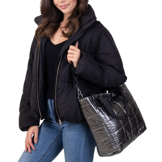 Alessio TOREBKA Damska PIKOWANA TORBA KLASYCZNA Shopper QUILTED
