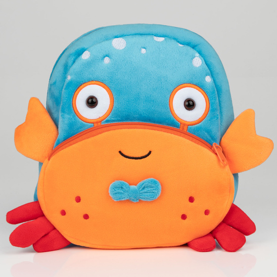 PLECAK SZKOLNY dla Dziewczynki Chłopca Przedszkolaka crab PLUSZOWY