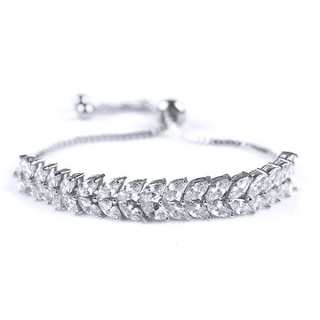 Bransoletka elegancka STAL SZLACHETNA POSREBRZANA