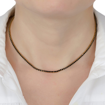 Naszyjnik delikatny STAL SZLACHETNA POZŁACANA