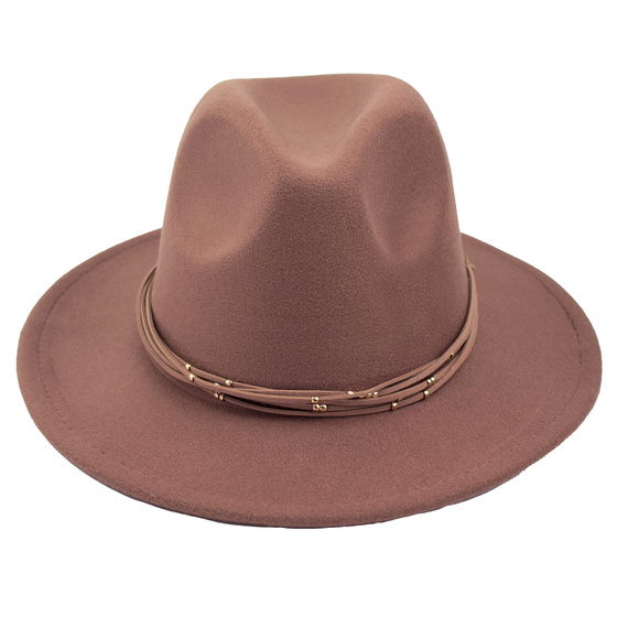 KAPELUSZ damski elegancki FILC boho PANAMA filcowy