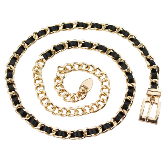 PASEK damski ŁAŃCUCH do sukienki wąski OZDOBNY