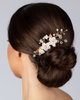Ozdoba ślubna do włosów GRZEBYK ŚLUB kryształki kwiaty
