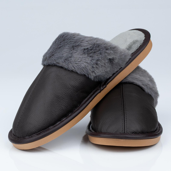 KAPCIE MĘSKIE Alessio domowe OCIEPLANE MIĘKKIE Futerko r. 43-44