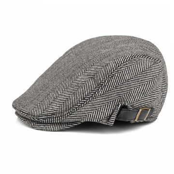 KASZKIET Męski Alessio Stylowy Elegancki FLAT CAP Jesień Zima Czapka RETRO