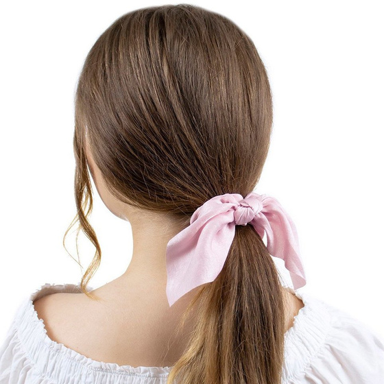GUMKA DO WŁOSÓW różowa APASZKA scrunchies FROTKA