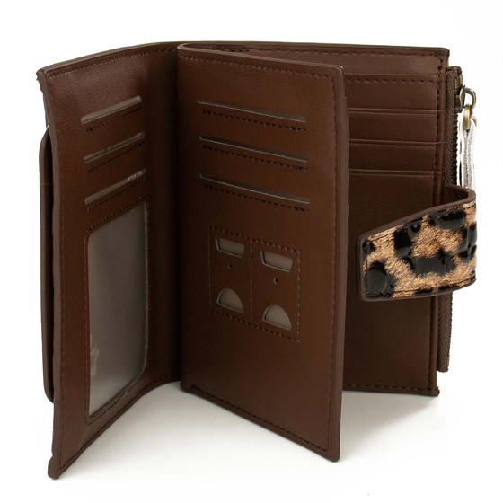 Alessio PORTFEL damski PANTERKA SKÓRA NATURALNA Pudełko PREZENTOWE