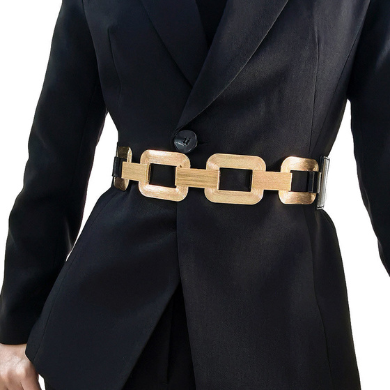 PASEK damski szeroki ELASTYCZNY PAS gumowy