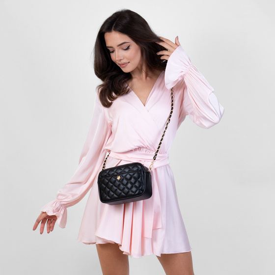 Alessio TOREBKA Damska CROSSBODY PIKOWANA na ramię łańcuszek QUILTED