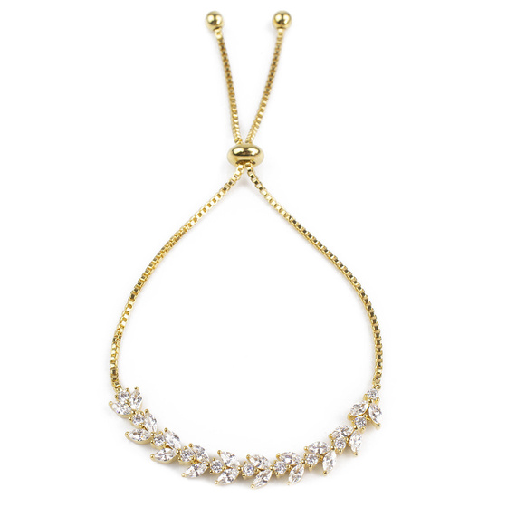 Bransoletka elegancka STAL SZLACHETNA POZŁACANA