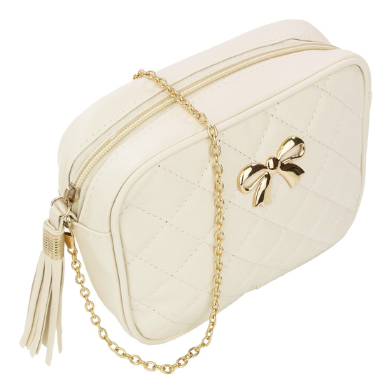 Alessio TOREBKA Damska PIKOWANA na ramię łańcuszek QUILTED CROSSBODY