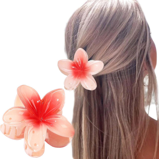 SPINKA KLAMRA szczęka duża do włosów KWIAT kwiatek HAWAJSKA KWIAT PLUMERII